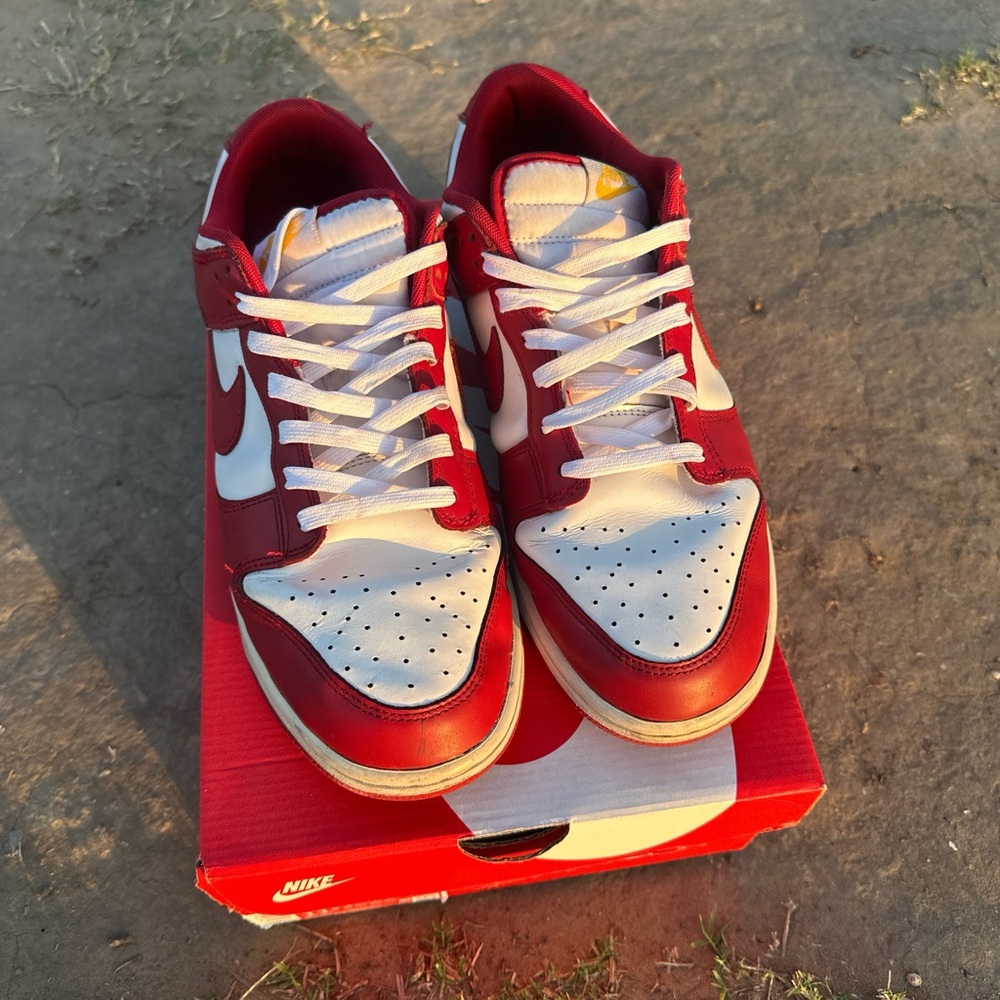 Nike Red and White Sneakers - Picture 3 of 3